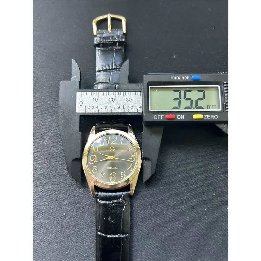 Gossip Gold Tone Black Dial And Band Women’s Quartz Watch